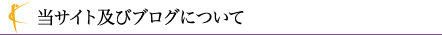 当サイト及びブログについて