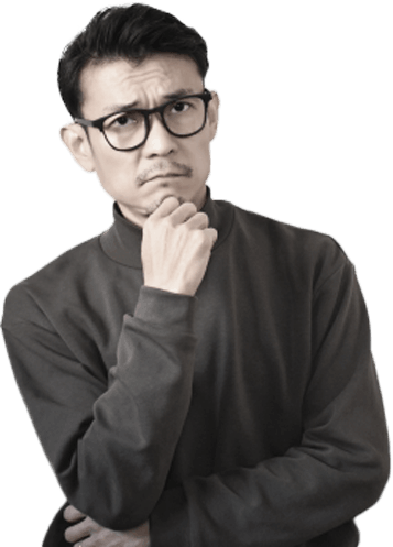 悩んでいる男性